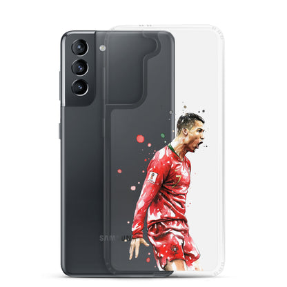 Ronaldo Portugal Celebration Vintage Clear Case for Samsung®
