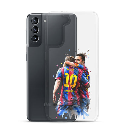 Messi & Xavi Barcelona days Clear Case for Samsung®