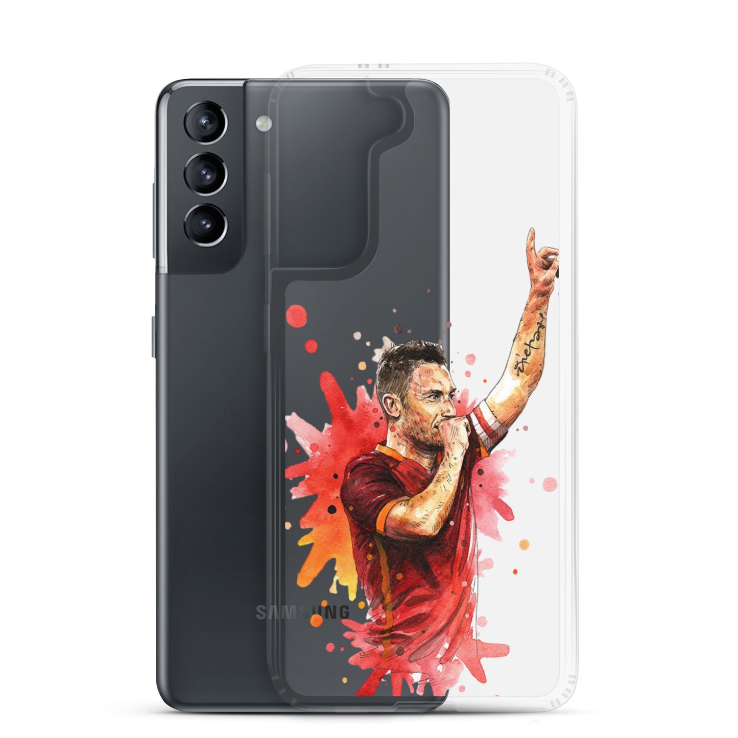 AS Roma Totti Eterno Vintage Clear Case for Samsung®