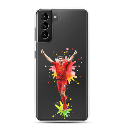 Liverpool Steven Gerrard Vintage Clear Case for Samsung® - The 90+ Minute