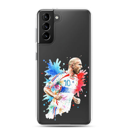 France Zinadine Zidane "Zizou" Vintage Clear Case for Samsung® - The 90+ Minute