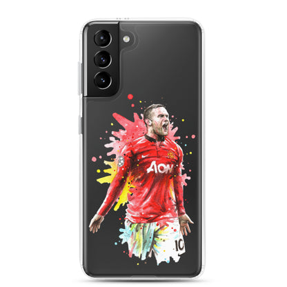 Manchester United Wayne Rooney Vintage Clear Case for Samsung® - The 90+ Minute