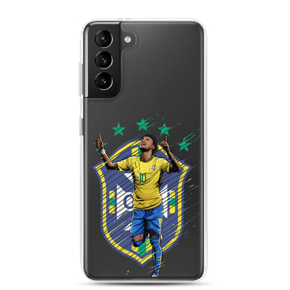 Neymar Brazil Logo Clear Case for Samsung® - The 90+ Minute