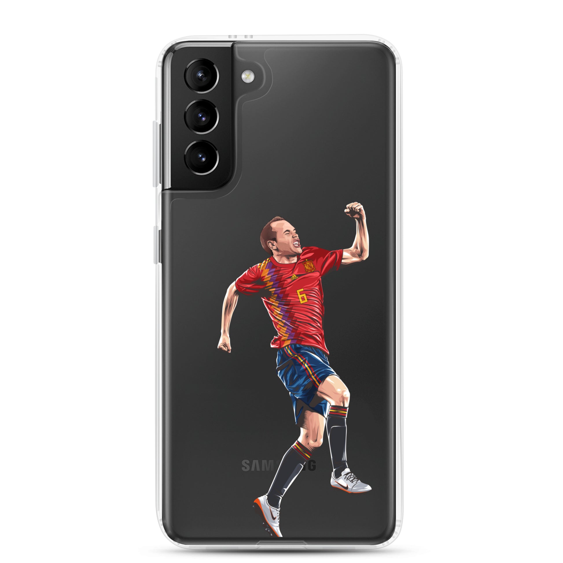 Celebrating Goal Iniesta Spain Clear Case for Samsung® - The 90+ Minute