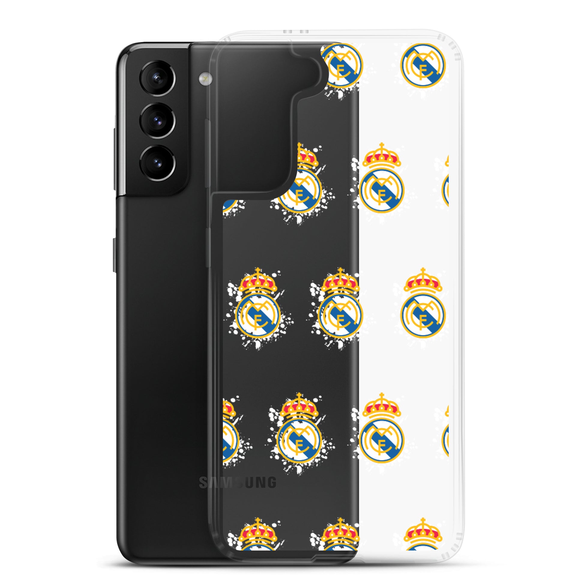 Real Madrid splash Logo Clear Case for Samsung® - The 90+ Minute