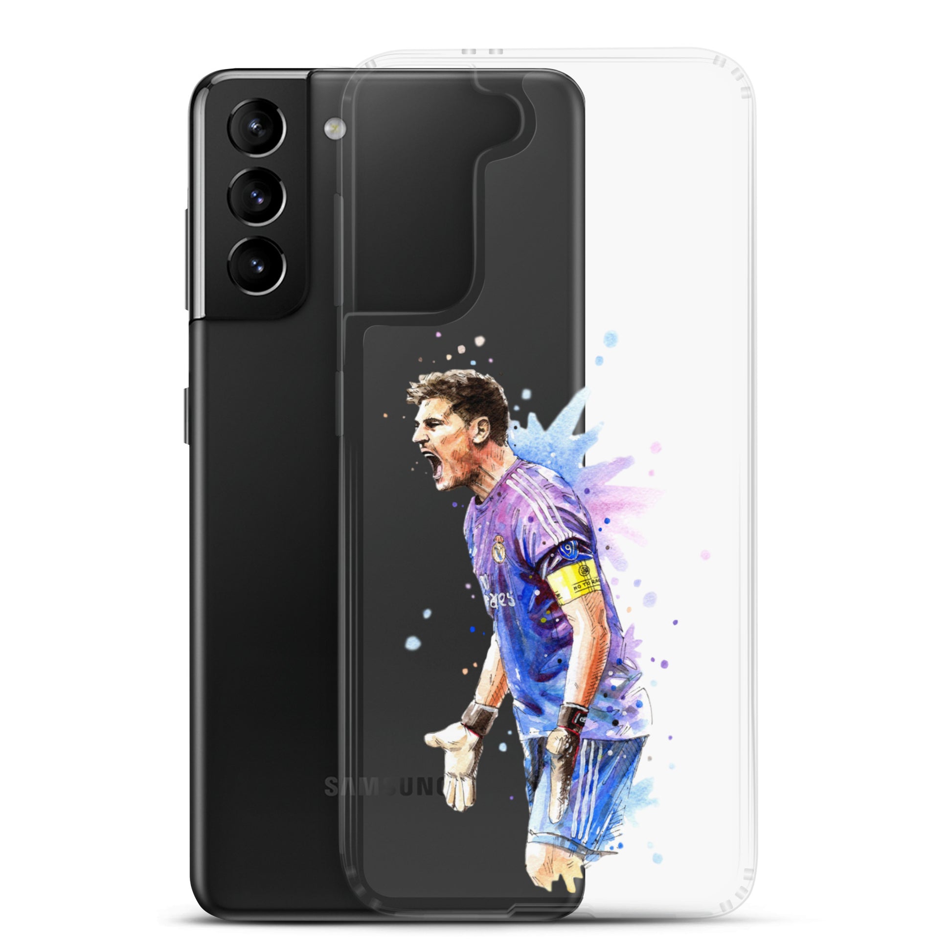 Real Madrid Legend Casillas Vintage Clear Case for Samsung® - The 90+ Minute