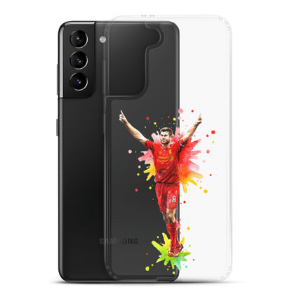 Liverpool Steven Gerrard Vintage Clear Case for Samsung® - The 90+ Minute