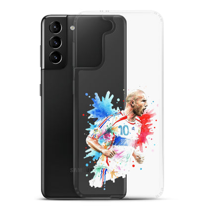 France Zinadine Zidane "Zizou" Vintage Clear Case for Samsung® - The 90+ Minute
