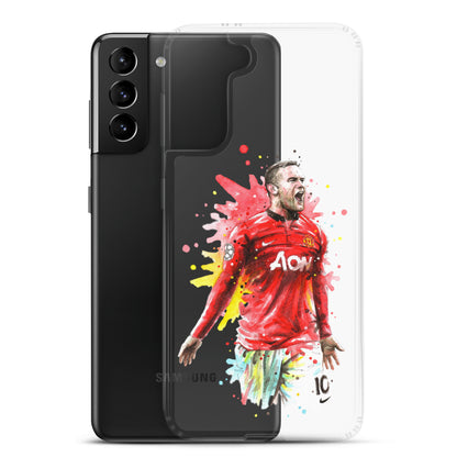 Manchester United Wayne Rooney Vintage Clear Case for Samsung® - The 90+ Minute