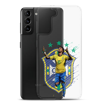 Neymar Brazil Logo Clear Case for Samsung® - The 90+ Minute