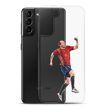 Celebrating Goal Iniesta Spain Clear Case for Samsung® - The 90+ Minute