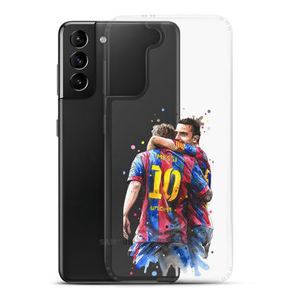 Messi & Xavi Barcelona days Clear Case for Samsung®
