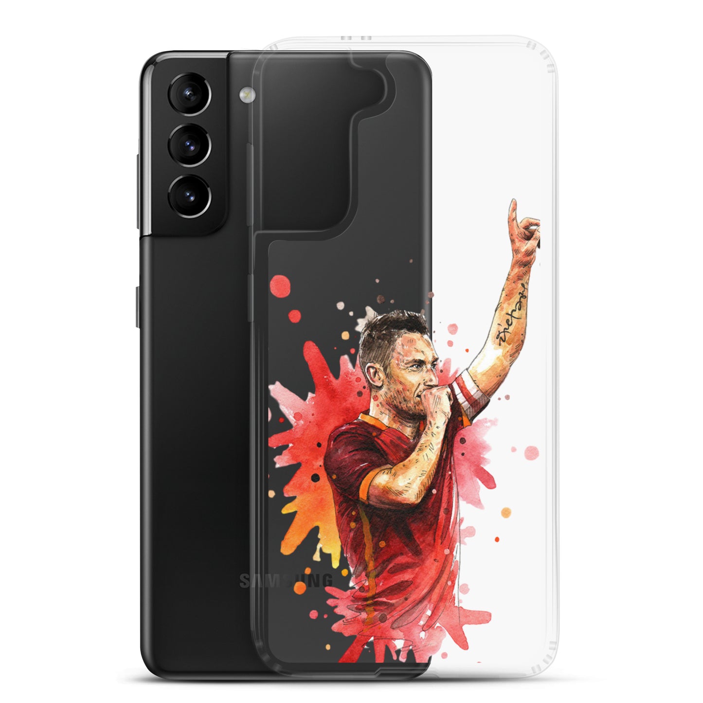 AS Roma Totti Eterno Vintage Clear Case for Samsung®