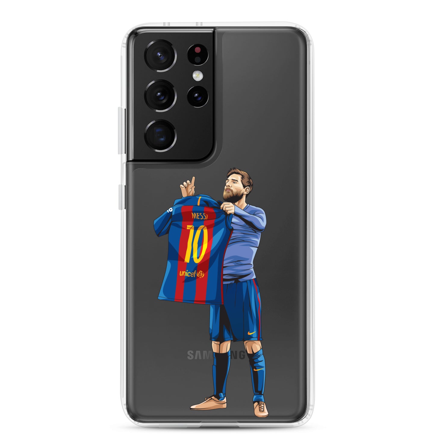 El Clasico Iconic Messi Celebration Clear Case for Samsung® - The 90+ Minute