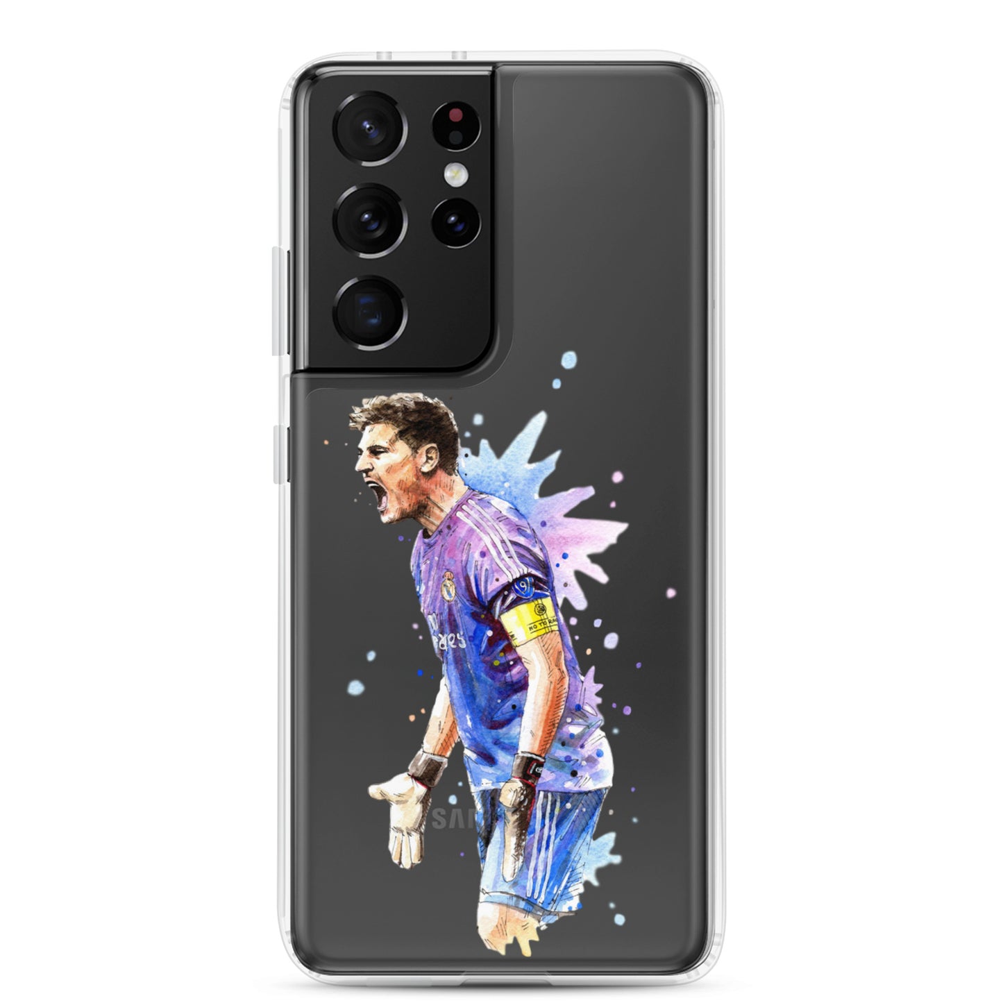 Real Madrid Legend Casillas Vintage Clear Case for Samsung® - The 90+ Minute