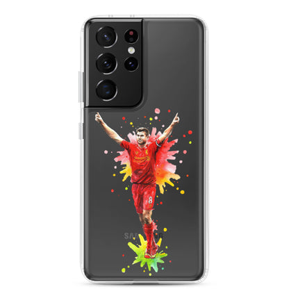 Liverpool Steven Gerrard Vintage Clear Case for Samsung® - The 90+ Minute