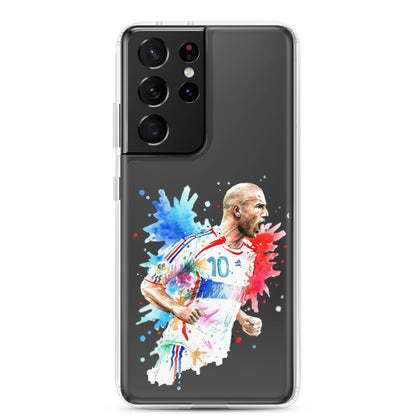 France Zinadine Zidane "Zizou" Vintage Clear Case for Samsung® - The 90+ Minute