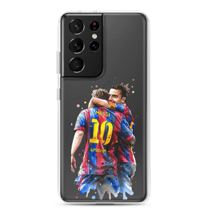 Messi & Xavi Barcelona days Clear Case for Samsung®