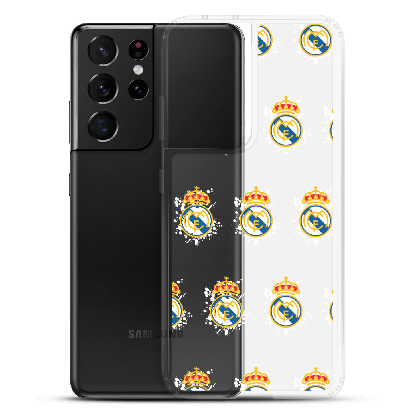 Real Madrid splash Logo Clear Case for Samsung® - The 90+ Minute