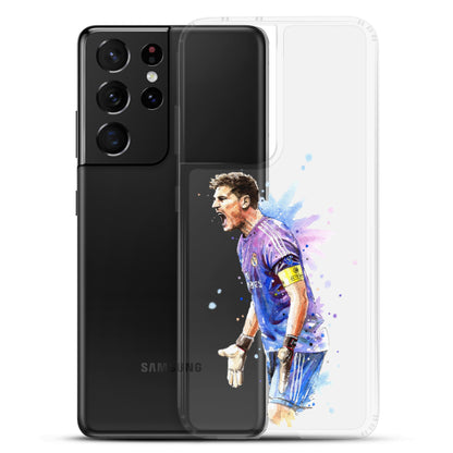 Real Madrid Legend Casillas Vintage Clear Case for Samsung® - The 90+ Minute