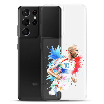 France Zinadine Zidane "Zizou" Vintage Clear Case for Samsung® - The 90+ Minute
