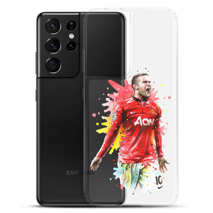 Manchester United Wayne Rooney Vintage Clear Case for Samsung® - The 90+ Minute