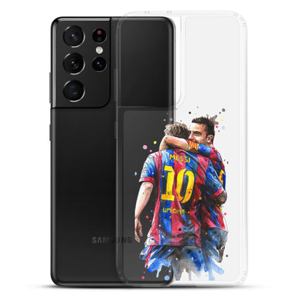 Messi & Xavi Barcelona days Clear Case for Samsung®