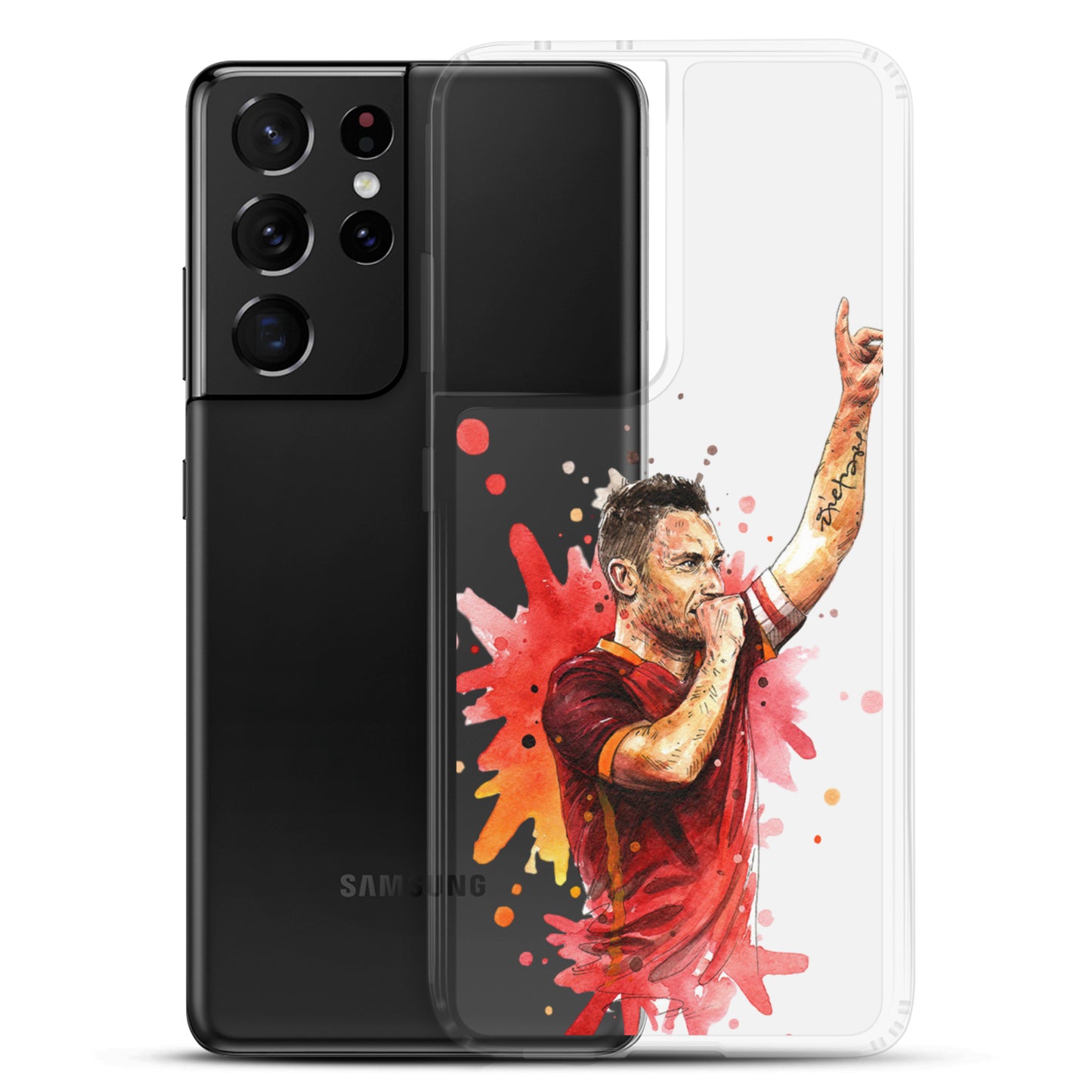 AS Roma Totti Eterno Vintage Clear Case for Samsung®