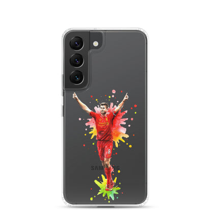 Liverpool Steven Gerrard Vintage Clear Case for Samsung® - The 90+ Minute