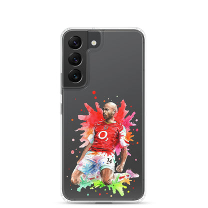 Arsenal Thierry Henry Vintage Clear Case for Samsung® - The 90+ Minute