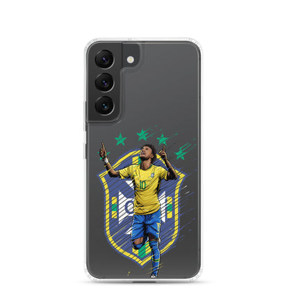 Neymar Brazil Logo Clear Case for Samsung® - The 90+ Minute