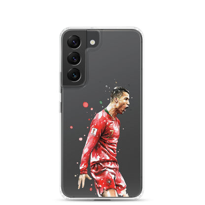 Ronaldo Portugal Celebration Vintage Clear Case for Samsung®