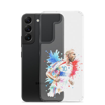 France Zinadine Zidane "Zizou" Vintage Clear Case for Samsung® - The 90+ Minute