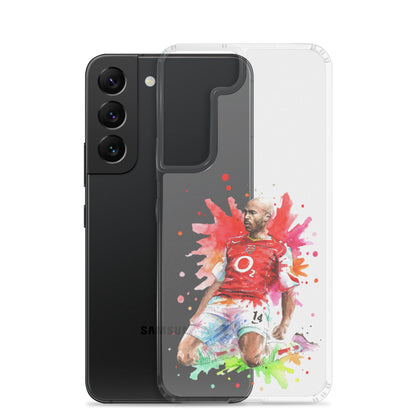 Arsenal Thierry Henry Vintage Clear Case for Samsung® - The 90+ Minute