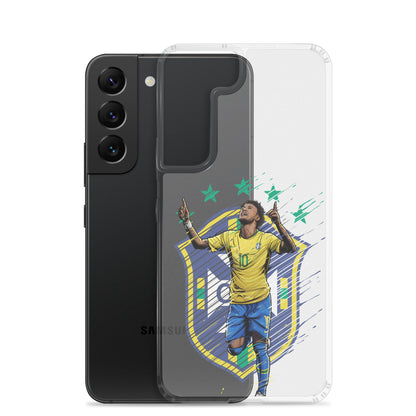 Neymar Brazil Logo Clear Case for Samsung® - The 90+ Minute