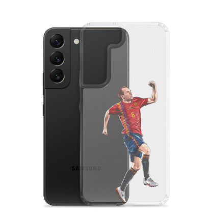 Celebrating Goal Iniesta Spain Clear Case for Samsung® - The 90+ Minute
