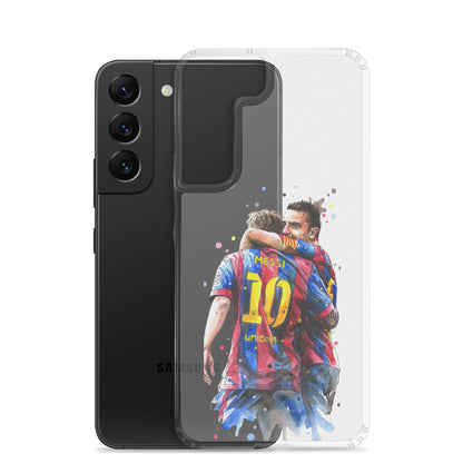 Messi & Xavi Barcelona days Clear Case for Samsung®