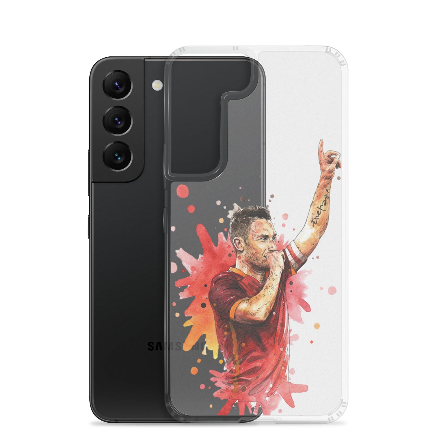 AS Roma Totti Eterno Vintage Clear Case for Samsung®