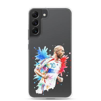 France Zinadine Zidane "Zizou" Vintage Clear Case for Samsung® - The 90+ Minute