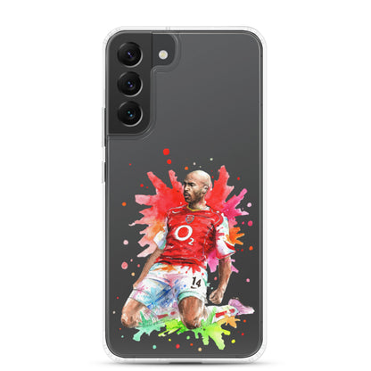 Arsenal Thierry Henry Vintage Clear Case for Samsung® - The 90+ Minute