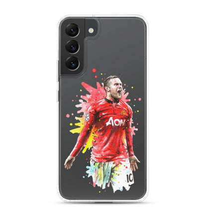 Manchester United Wayne Rooney Vintage Clear Case for Samsung® - The 90+ Minute