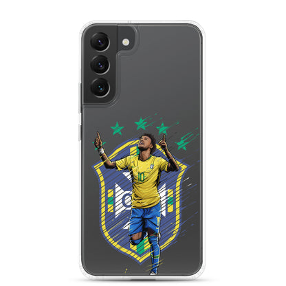 Neymar Brazil Logo Clear Case for Samsung® - The 90+ Minute