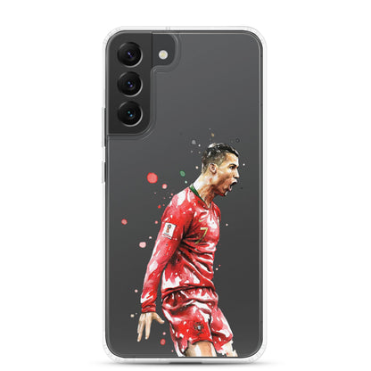 Ronaldo Portugal Celebration Vintage Clear Case for Samsung®