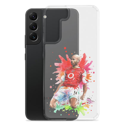 Arsenal Thierry Henry Vintage Clear Case for Samsung® - The 90+ Minute
