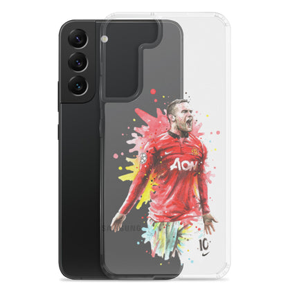 Manchester United Wayne Rooney Vintage Clear Case for Samsung® - The 90+ Minute