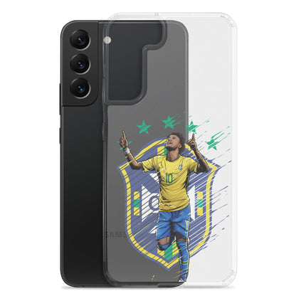 Neymar Brazil Logo Clear Case for Samsung® - The 90+ Minute