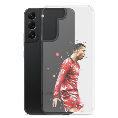 Ronaldo Portugal Celebration Vintage Clear Case for Samsung®