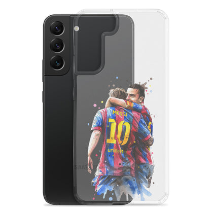 Messi & Xavi Barcelona days Clear Case for Samsung®