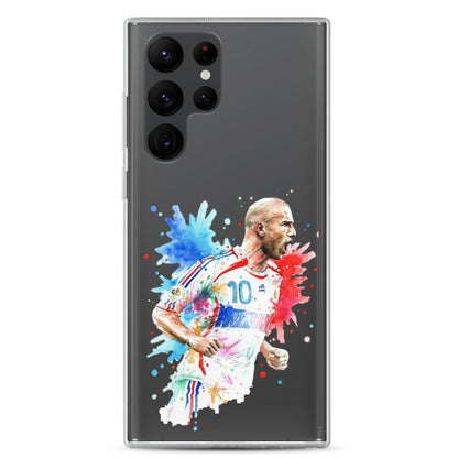 France Zinadine Zidane "Zizou" Vintage Clear Case for Samsung® - The 90+ Minute