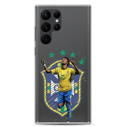 Neymar Brazil Logo Clear Case for Samsung® - The 90+ Minute